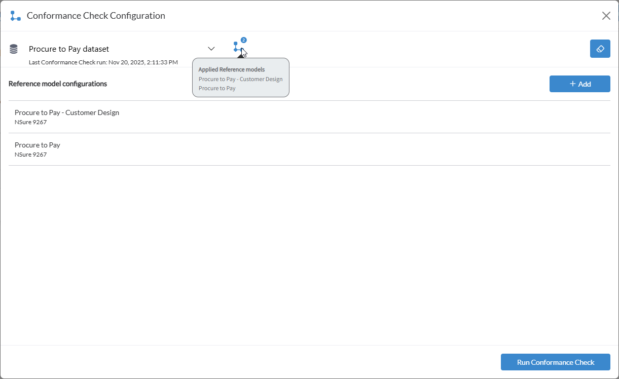 MPM_Show Conformance Check run date